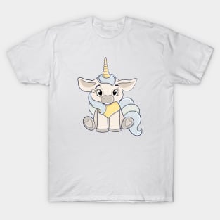 Cute baby unicorn, unicorns lovers, cartoon horse, blue unicorn T-Shirt